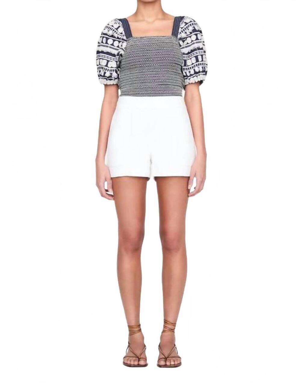 NEW MARIE OLIVER mia solid short in white